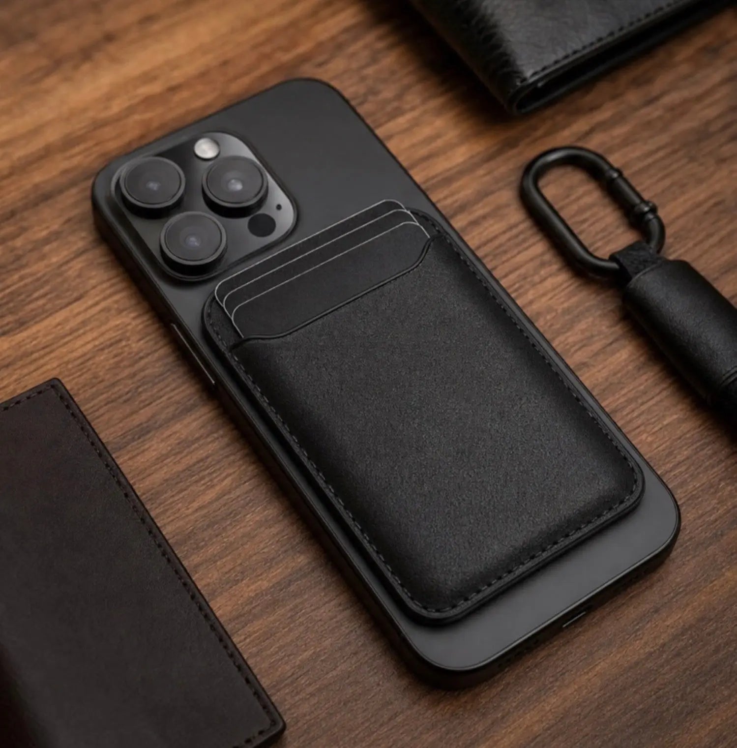MagSafe Leather Card Holder iPhone Wallet