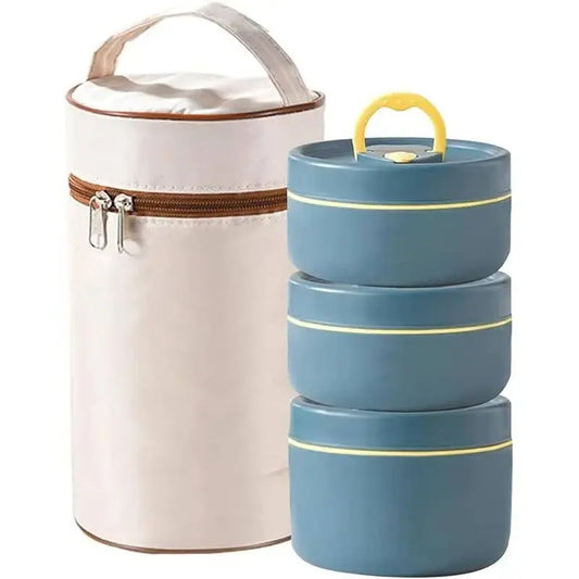 Insulated Stainless Steel Lunch Box Set