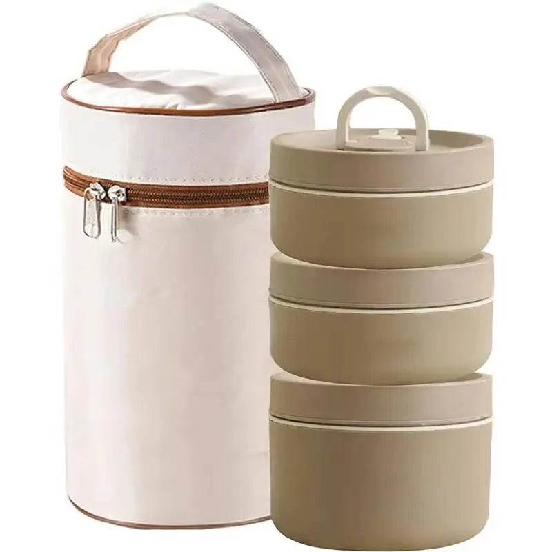 Insulated Stainless Steel Lunch Box Set
